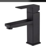 Square Black Basin Mixer