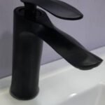Black Heavy Gage Basin Mixer