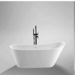 1700mm Curved edge white luxury freestanding bathtub