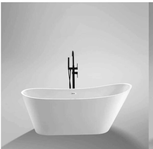 1700mm Curved edge white luxury freestanding bathtub