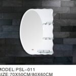Oval glass Multiple shelf mirror