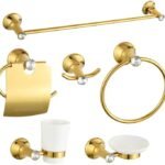 Crystal Golden sets Bathroom accessories