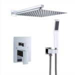 Chrome 4 ways concealed shower mixer
