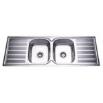 Double Bowl Double Tray sink KS-SS13
