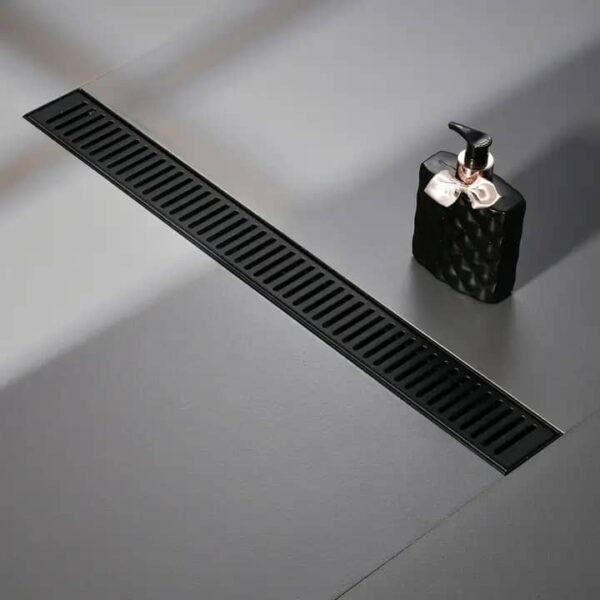 Black stripes 1000mm shower floor drain