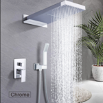Chrome executive concealed panel shower