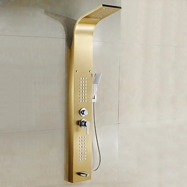 Golden Steal panel shower