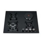 3 burners 1 hot plate glass top built-in cooker
