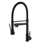 Black full chain 2-in-1 sink mixer