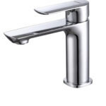 Flat super stainless basin mixer