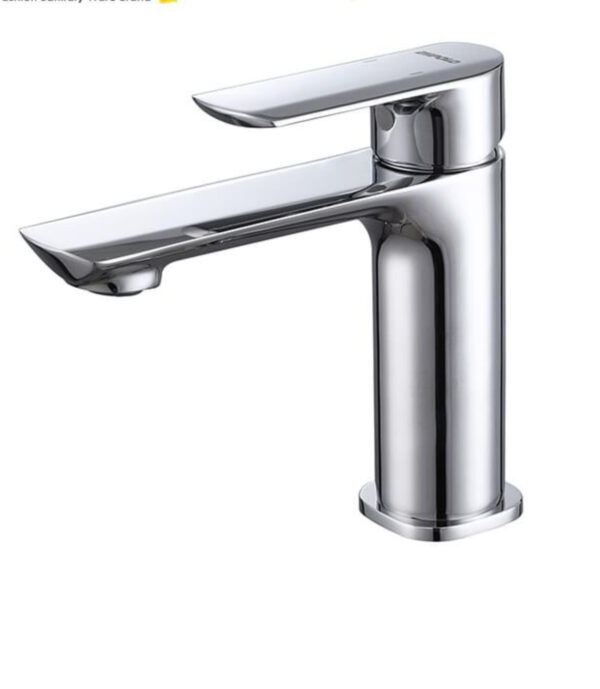 Flat super stainless basin mixer