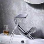 New Designer waterfall  Basin Mixer Chrome