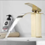 Anti-Rust flat Spout waterfall Basin Mixer tap