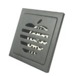 10cm Black apple design sensor floor drain