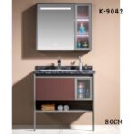 WK9042 80cm floor mount cabinet basin