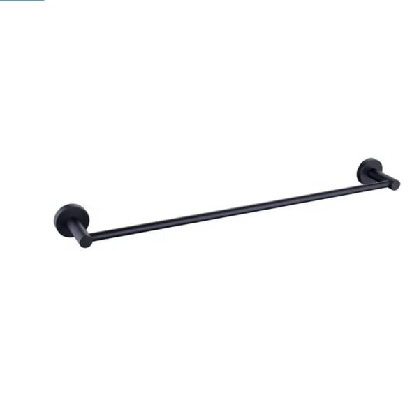 Black Aluminum single towel hanger - Image 2