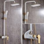 BS-SS04 Mixed Gold heavy gage shower sets