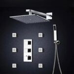 Super stainless concealed shower Mixer with massage jets