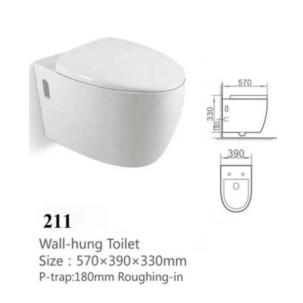 BT365-TCT6 Super executive conduit water closet - Image 4