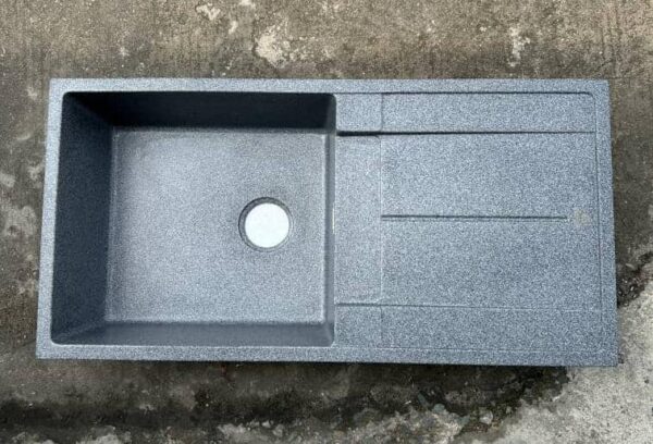 Single bowl Single Tray Acrylic sink Grey KS-AC08