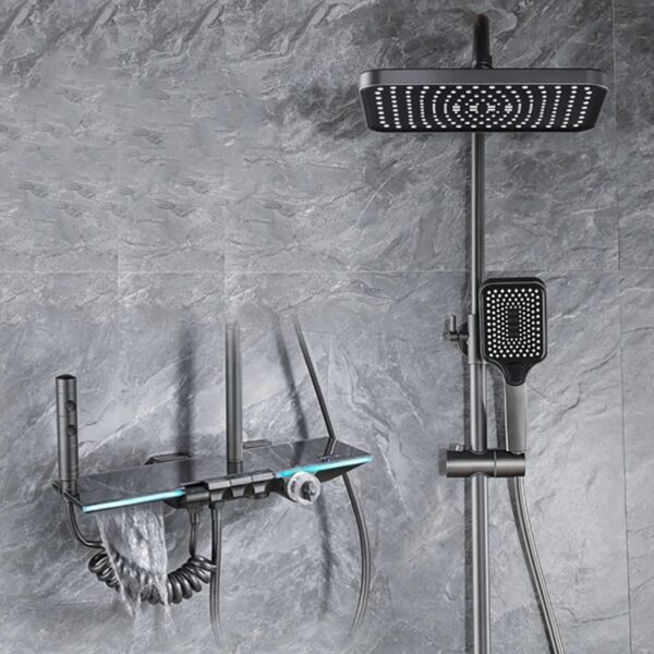 BS-SS032 Black Executive digital shower mixer - Image 2