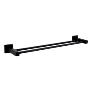 Square base black double hanger