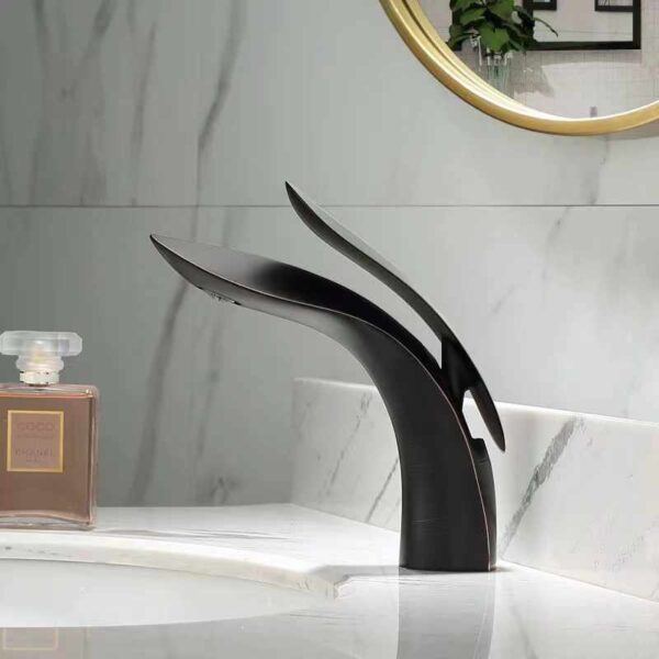 Black sweda modern Basin mixer
