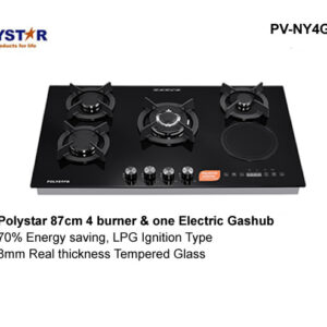 Polystar 4 burners 1 hot plate inverter built-in cooker Gas hob