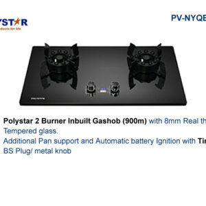 Polystar modern 2 burners gas-hob Built-in cooker
