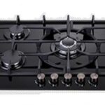 5 burners stainless top gas hob