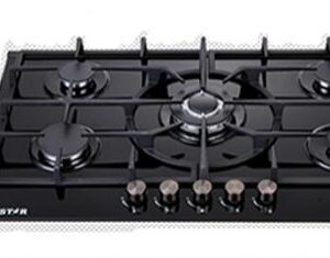 5 burners stainless top gas hob