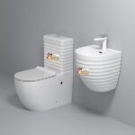 Zibra white super executive water closet toilet wc
