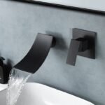 Black waterfall Concealed Basin mixer