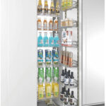Wire stainless pull-out pantry