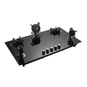 Flip up 5 burners gas-hob built-in cooker